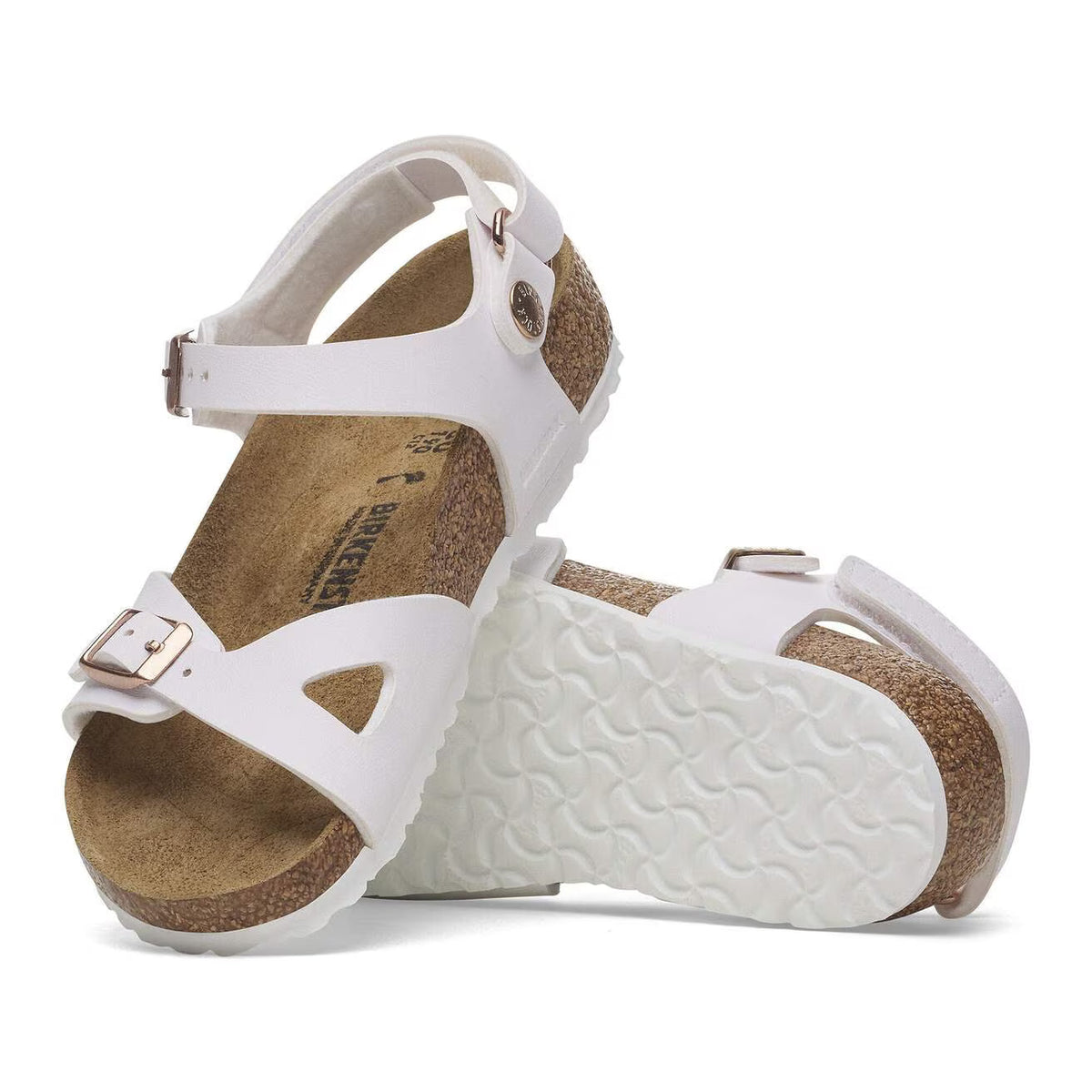 Birkenstock Kids Rio AS Birko-Flor - White