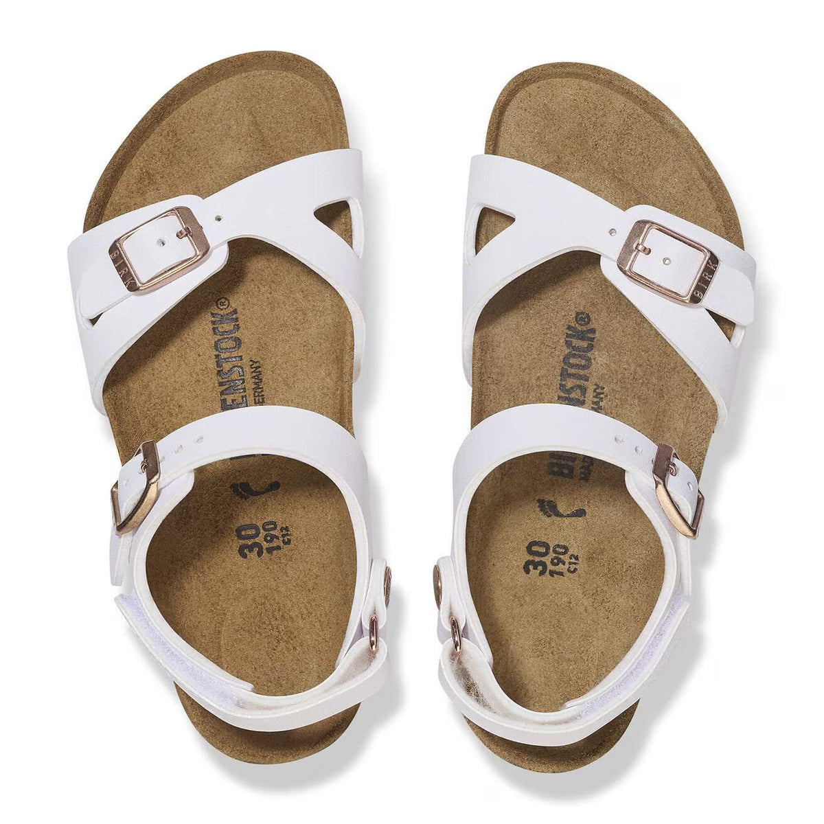Birkenstock Kids Rio AS Birko-Flor - White