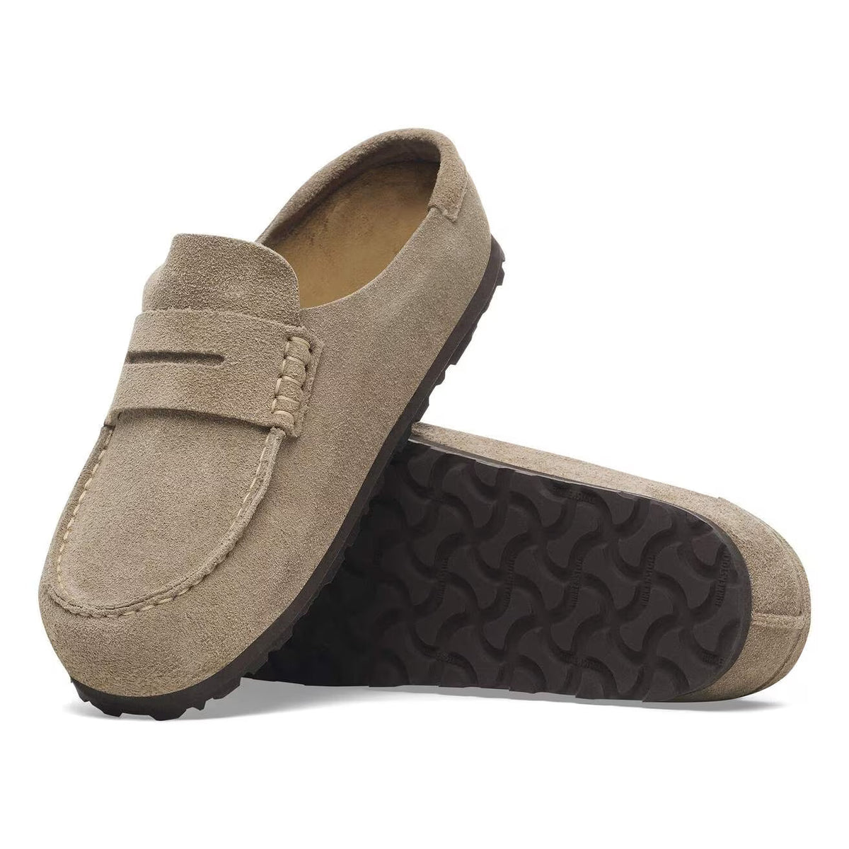 Birkenstock Men's Naples Wrapped Suede Leather - Taupe