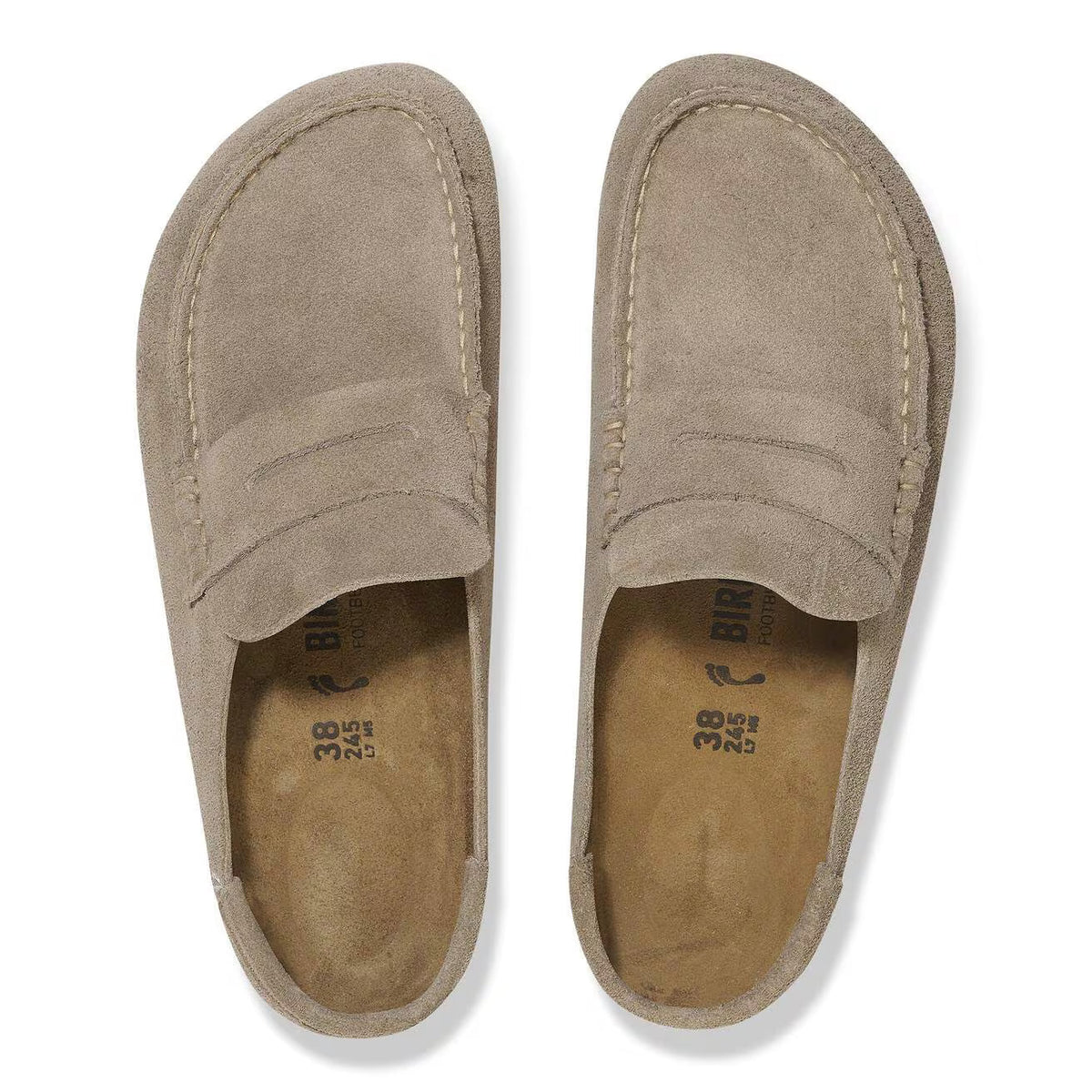 Birkenstock Men's Naples Wrapped Suede Leather - Taupe