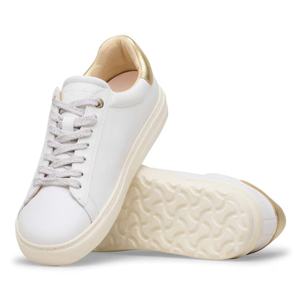 Birkenstock Women's Bend Low Leather - White/Gold