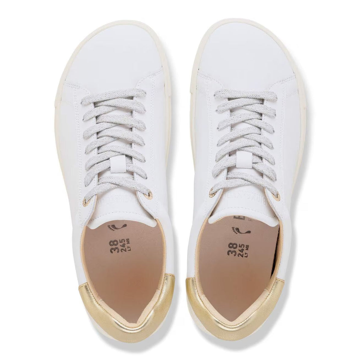 Birkenstock Women's Bend Low Leather - White/Gold