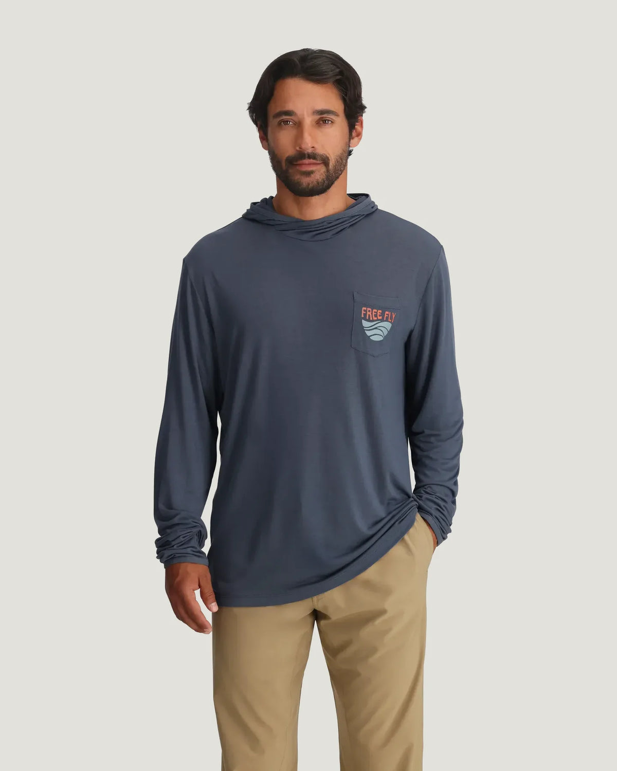 Free Fly Men's Bamboo Lightweight Graphic Hoodie