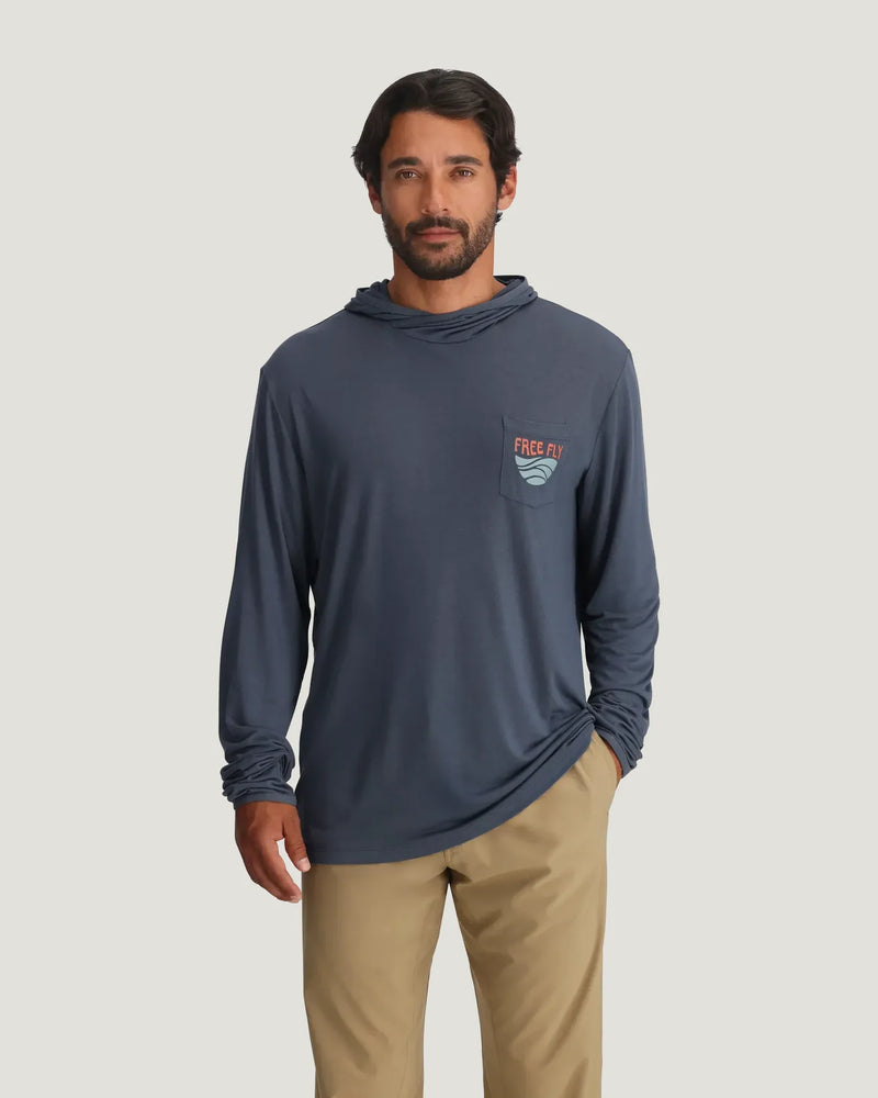 Free Fly Men's Bamboo Lightweight Graphic Hoodie