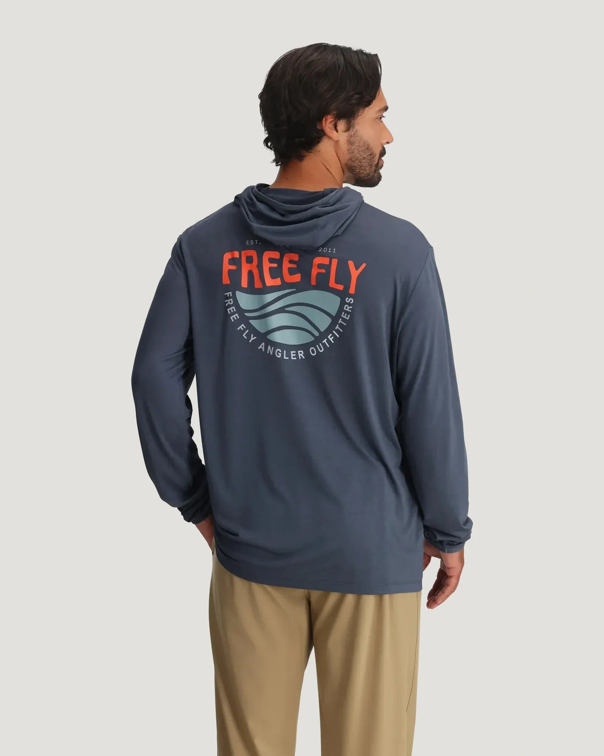 Free Fly Men's Bamboo Lightweight Graphic Hoodie