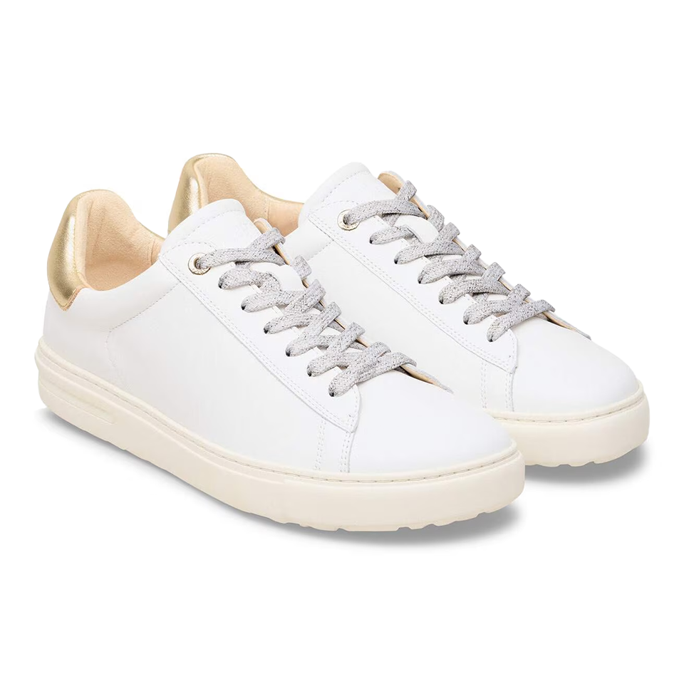 Birkenstock Women's Bend Low Leather - White/Gold