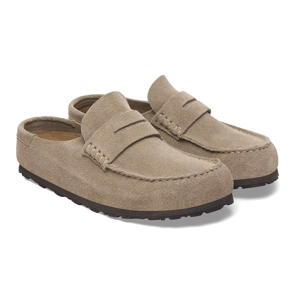 Birkenstock Men's Naples Wrapped Suede Leather - Taupe