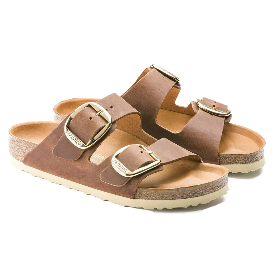 Birkenstock Women's Arizona Big Buckle  Oiled Leather - Cognac