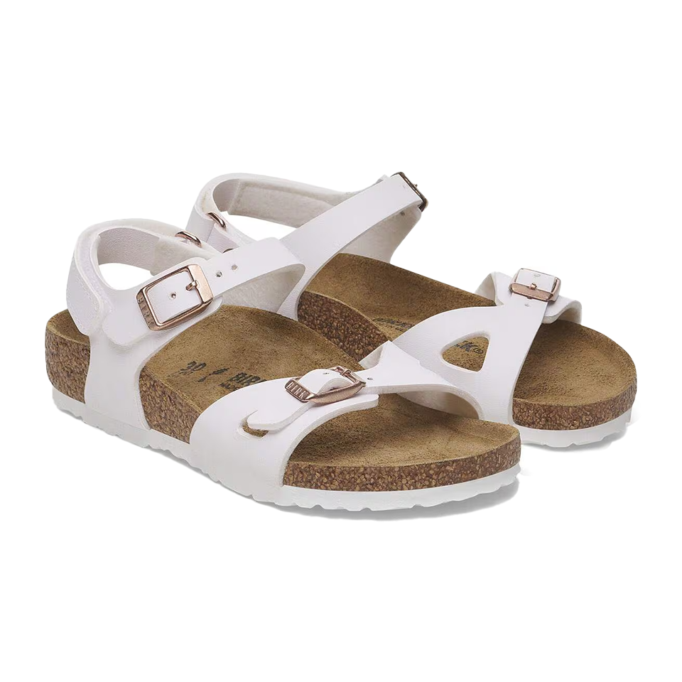 Birkenstock Kids Rio AS Birko-Flor - White