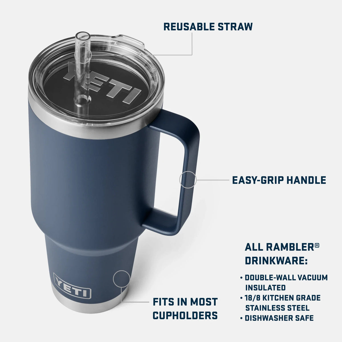 Yeti 42 Oz Straw Mug with Straw Lid